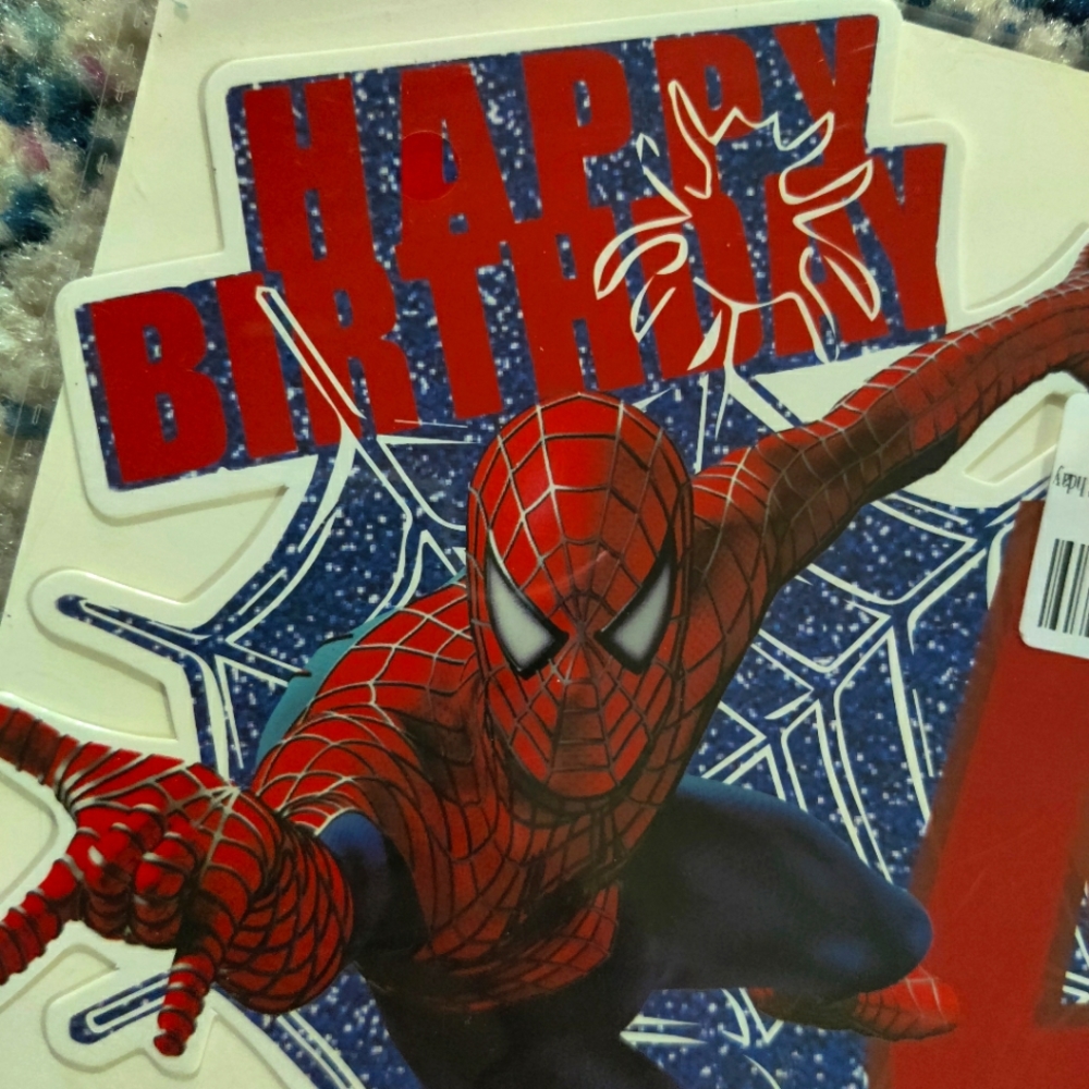 Spiderman Party Cake Topper